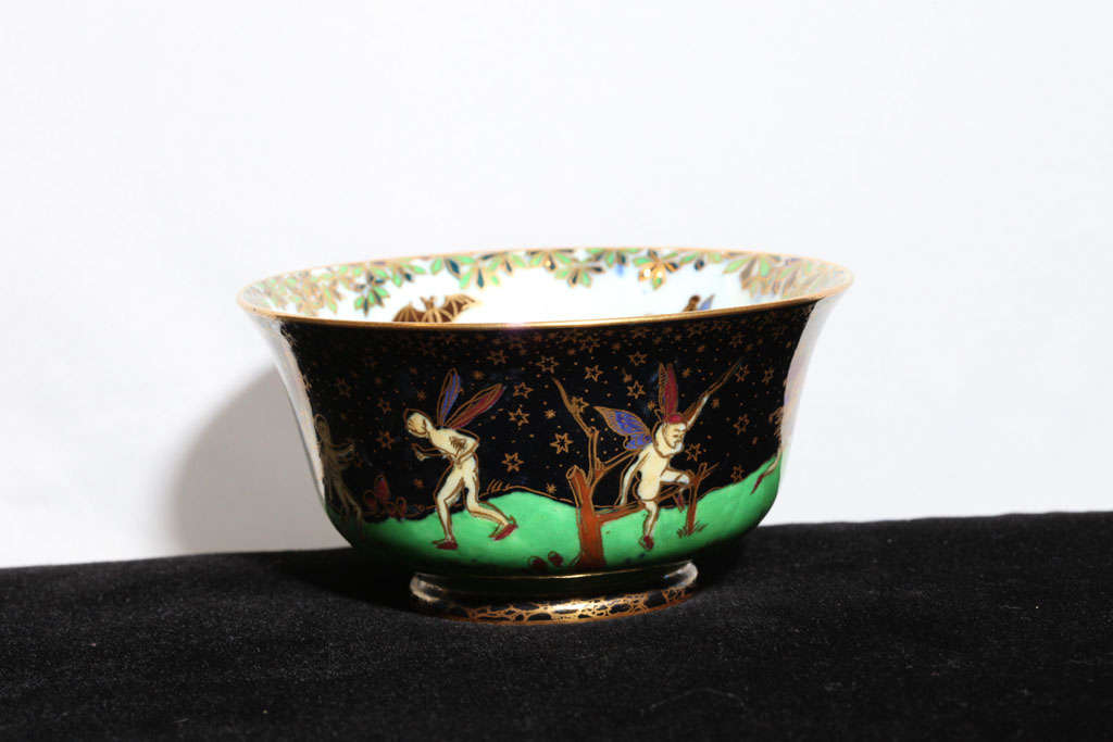 A fine Wedgwood Fairyland Lustre bowl decorated with the 