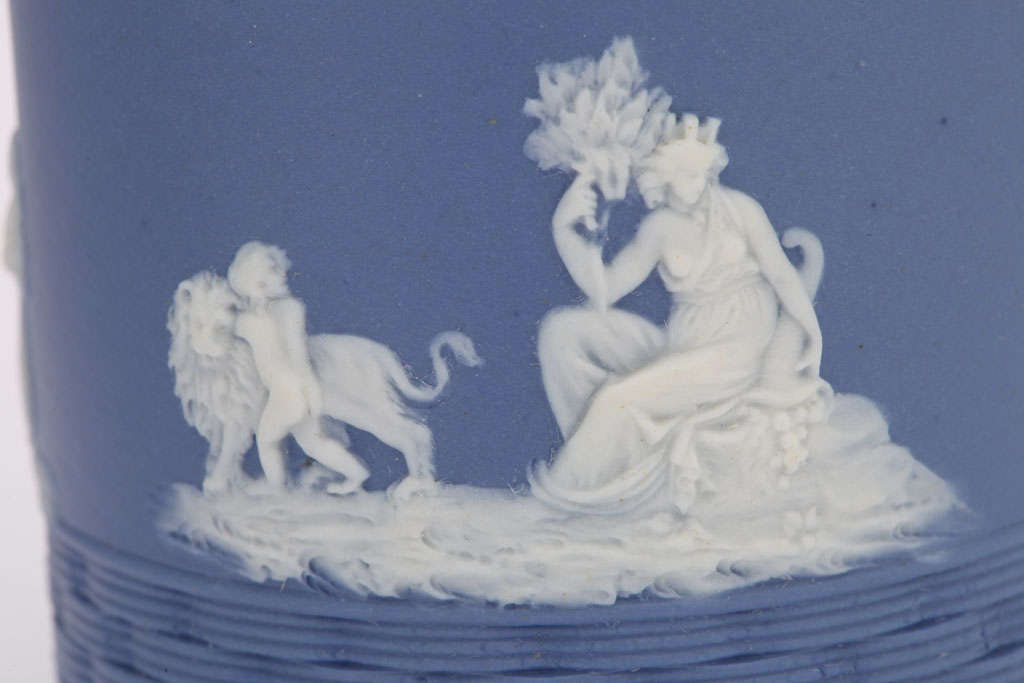 Porcelain A Rare Unmarked Neale & Co Jasper Child's Mug For Sale