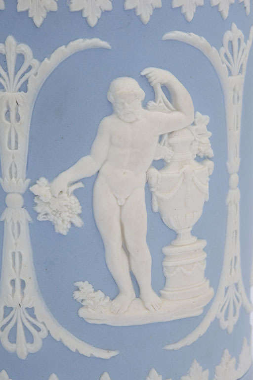 Porcelain A Rare Signed Adams Jasper Tankard For Sale