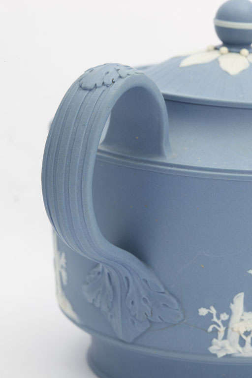 Porcelain A Rare Signed Neale & Co Jasper Teapot For Sale