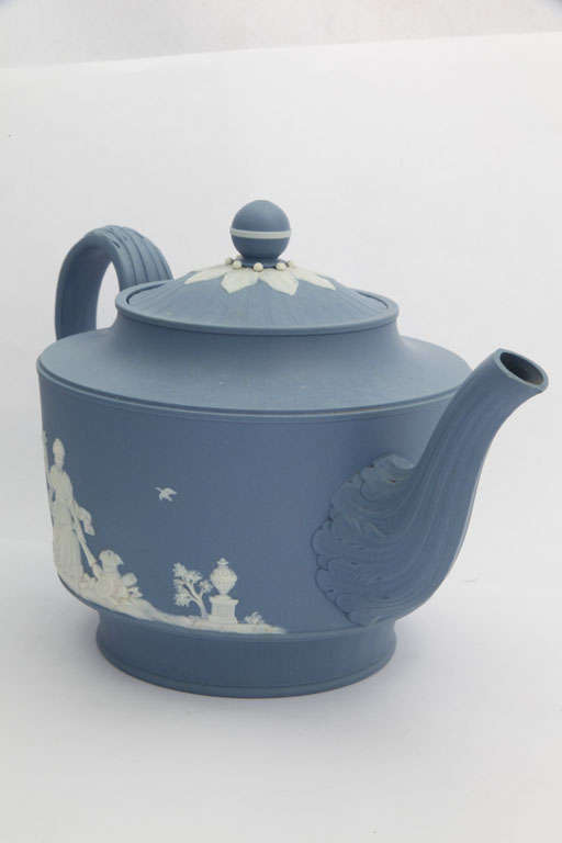 A Rare Signed Neale & Co Jasper Teapot For Sale 3