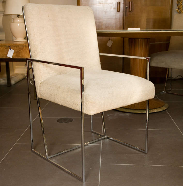 Pair of Milo Baughman Cube Chairs