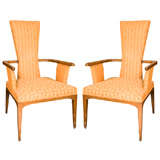 Pair of Dunbar Style Arm Chairs
