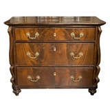 Antique c. 1900 French Mahogany 3 drawer chest