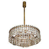 Chandelier Decorated with Crystal Pendants by Lobmeyr 1960s