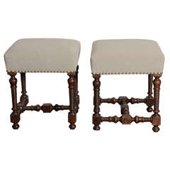 Large Upholstered Stools Antique Large Upholstered Stools