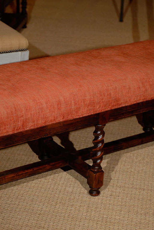 Contemporary barrington barley twist bench For Sale