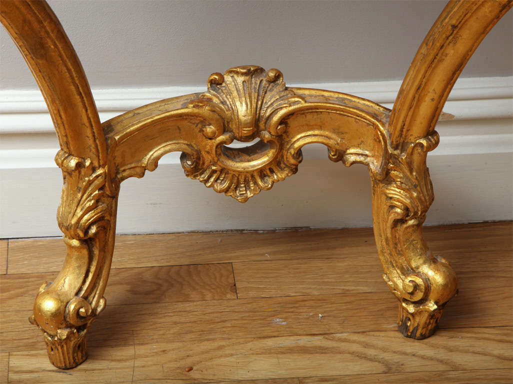A pair of French Louis XV style wall mounted console tables In Excellent Condition In New York, NY