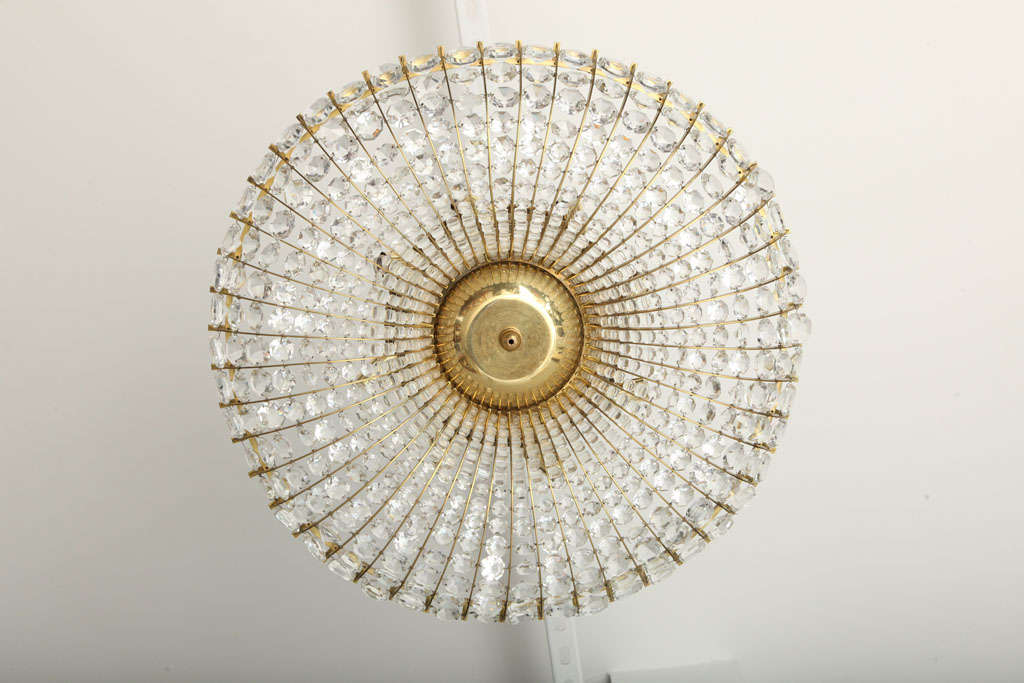 Mid-20th Century Austrian Beaded Chandelier