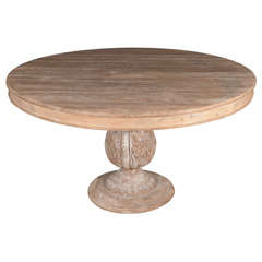 19th C Italian Pedestal Table Antique 19th C Italian Pedestal Table