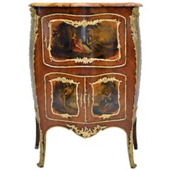 Rococo Vernis Martin Bombé Cabinet, Paris, 1880