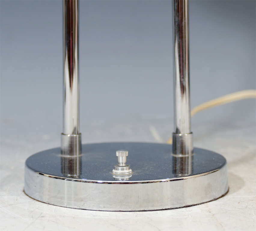 American Mid Century Chrome Articulated Desk Lamp by Koch and Lowy