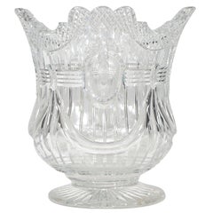 Vintage Webb 19th C.Hand Blown Wheel-Cut Crystal Wine Cooler