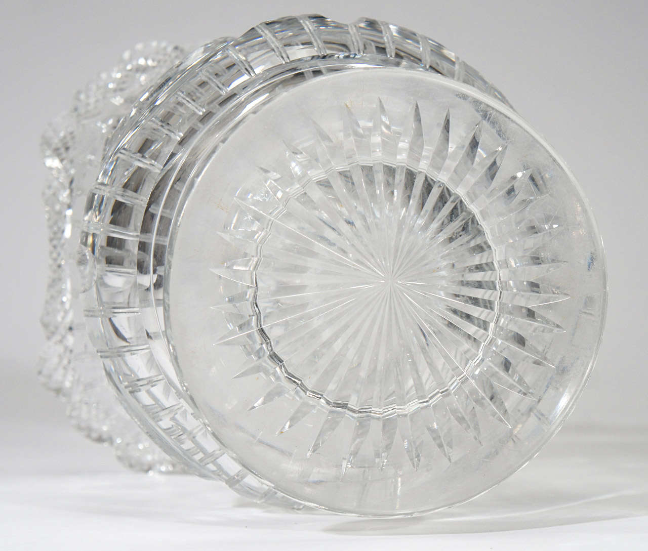 Webb 19th C.Hand Blown Wheel-Cut Crystal Wine Cooler For Sale 3