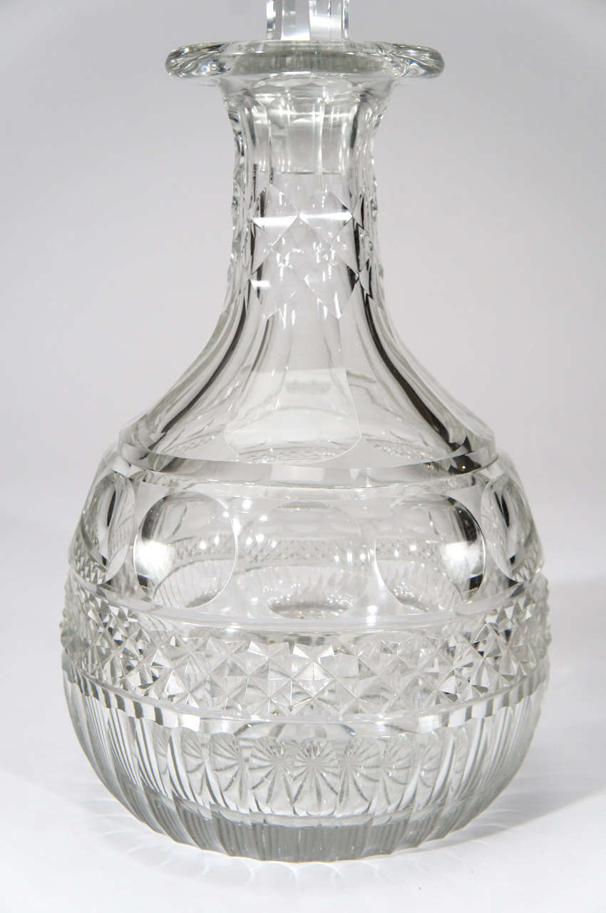 AngloIrish Cut Crystal Magnum Decanter at 1stDibs