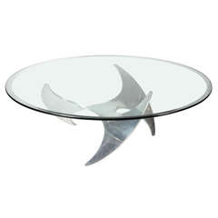 Sculptural Mid-Century Propeller Cocktail Table by Knut Hesterberg 