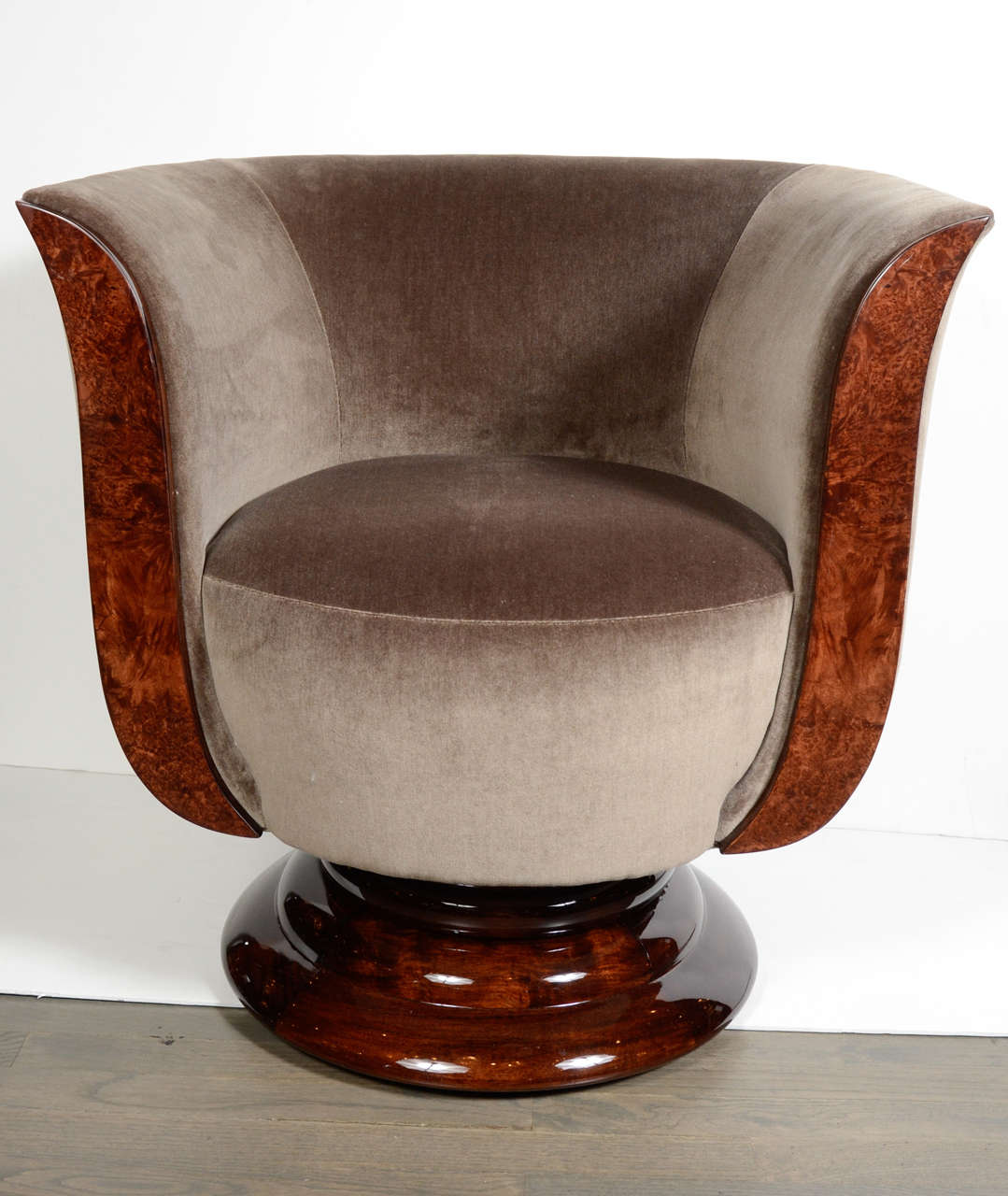 Stunning Pair of Art Deco Tulip Chairs at 1stDibs