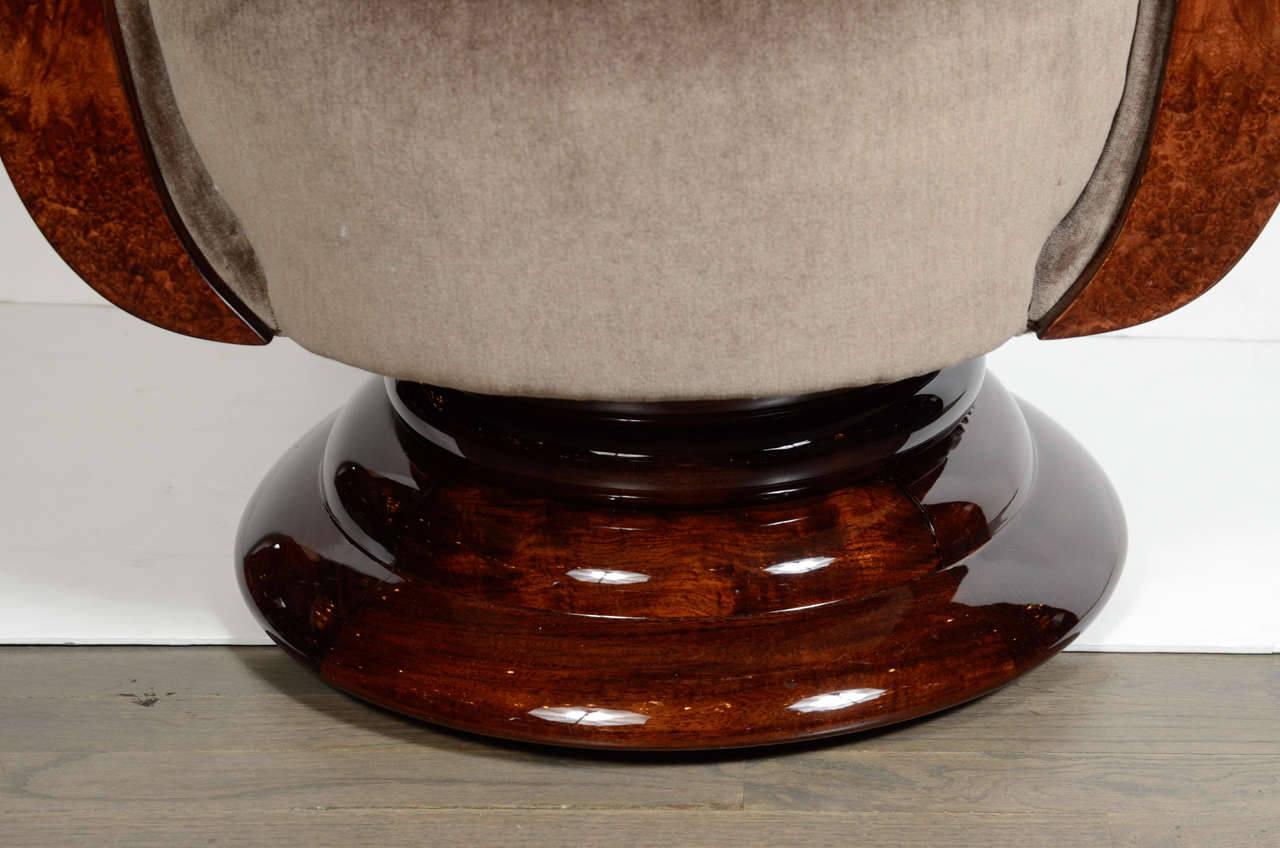 Stunning Pair of Art Deco Tulip Chairs at 1stDibs