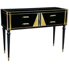 Commode in Glass with Four Drawers