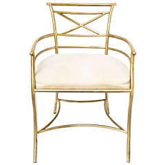 1970s Brass Chair By Weiman