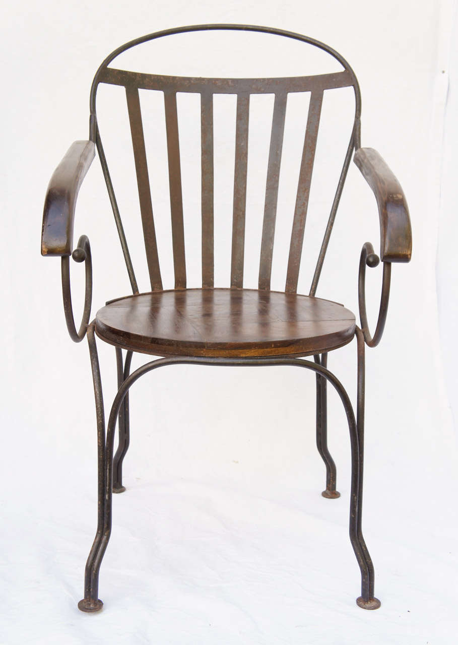 Great pair of antique iron arm chairs for sale at stdibs Great pair of antique iron arm chairs for sale at stdibs