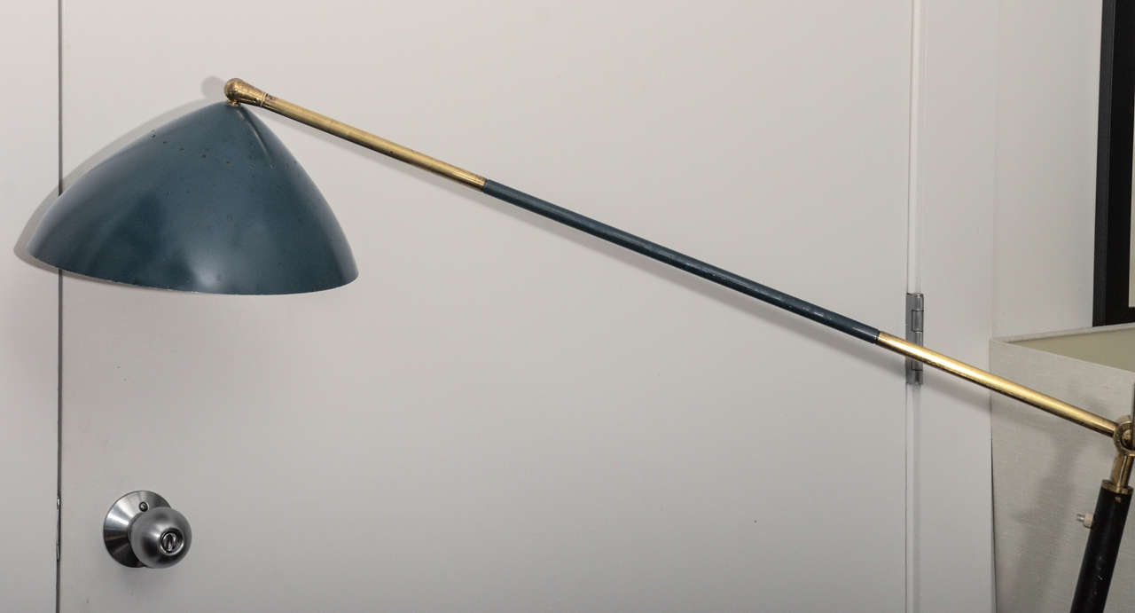 Brass Iconic Adjustable Floor Lamp by Stilux