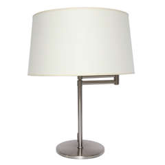 Brushed Metal Swing Arm Desk Lamp 12