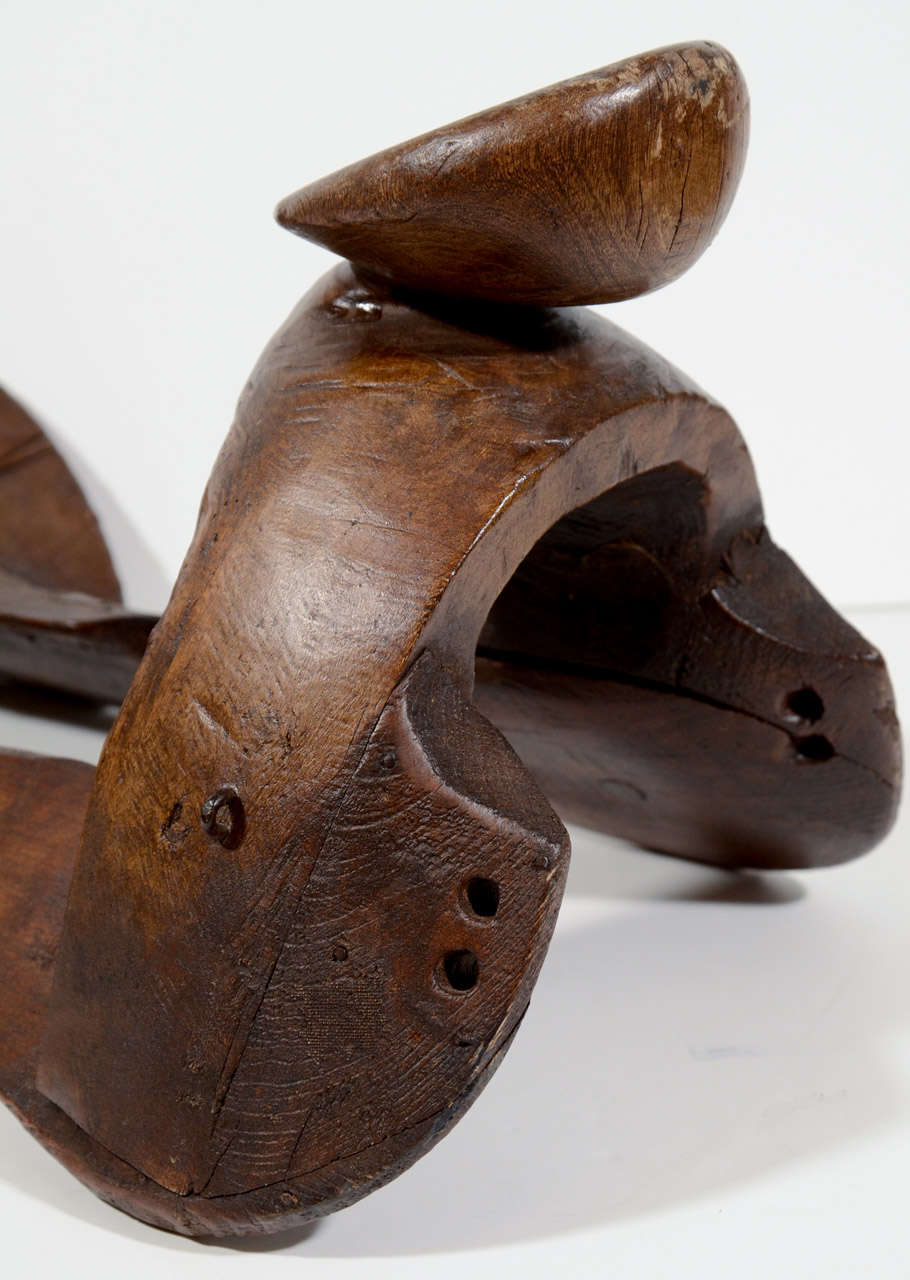 wooden saddle