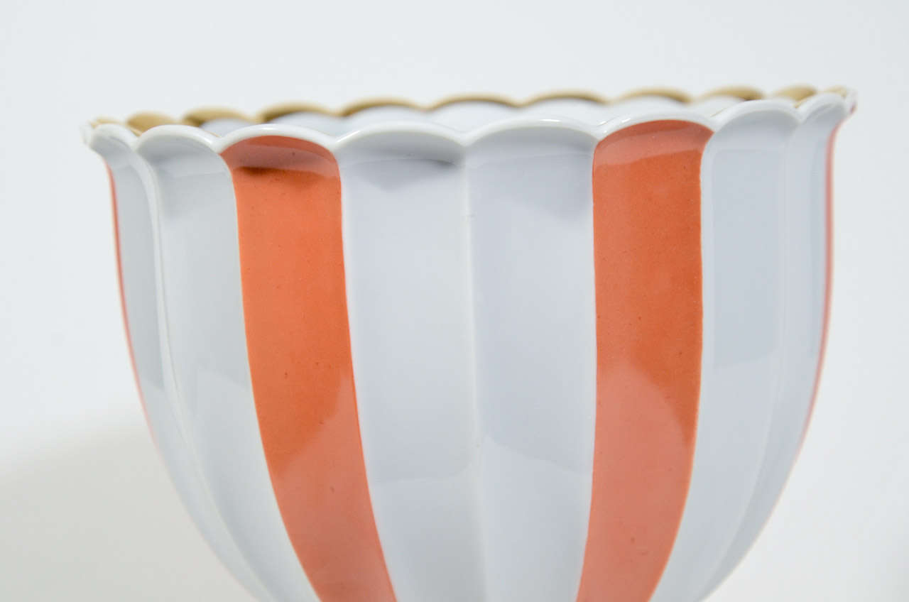 Elegant Porcelain Urn Designed by Thorkild Olssen for Royal Copenhagen In Excellent Condition In Fort Lauderdale, FL