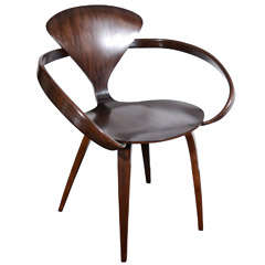Modernist Bentwood Desk Chair Designed by Norman Cherner