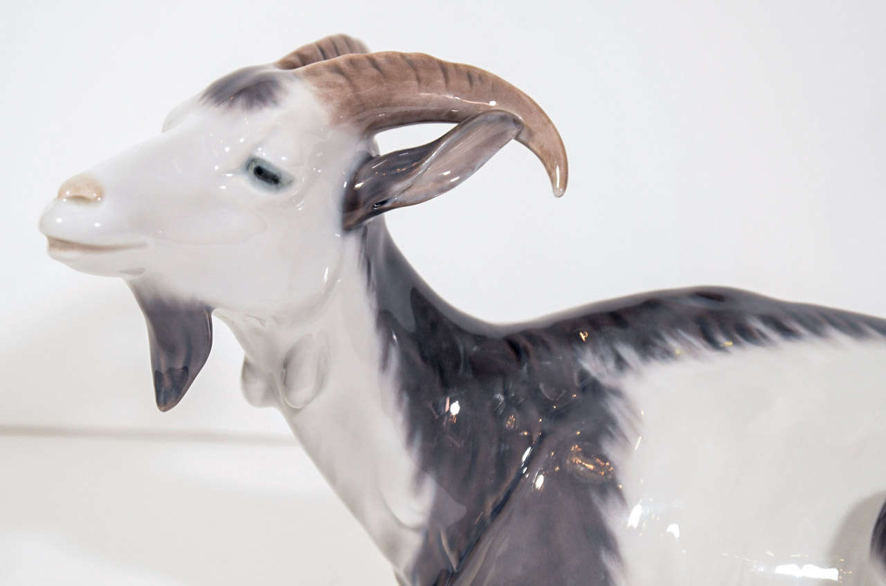 Elegant Porcelain Goat Figurine by C. Thomsen for Royal Copenhagen at 1stDibs porcelain goat