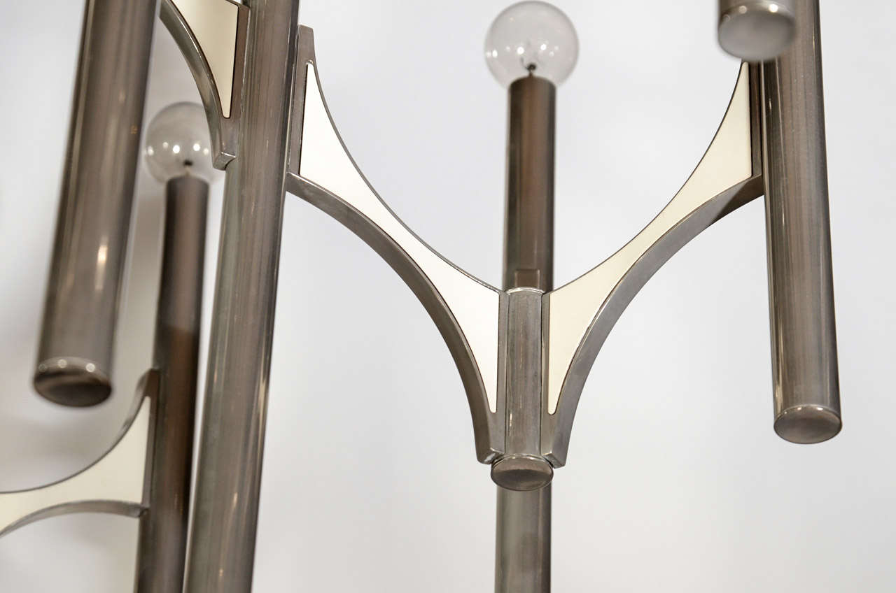 Modern Architectural Chandelier Designed by Gaetano Sciolari at 1stdibs