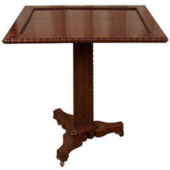 English Mahogany Tilt Top Side Table