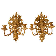 Pair Of Wall Candlestick Holders