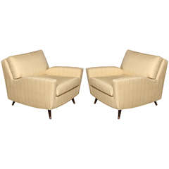 Pair of Italian Club Chairs