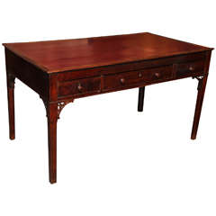 Antique Chippendale Style Faux Partners Desk