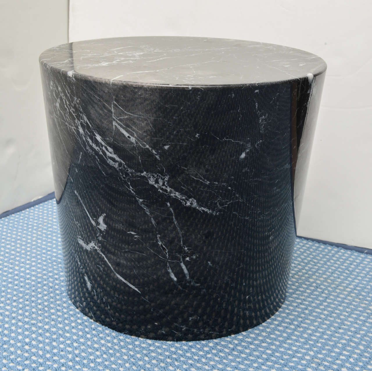 "Stump" Black Marble Side Table by Lucia Mercer for Knoll