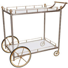 Vintage Maison Jansen Style Bar Cart