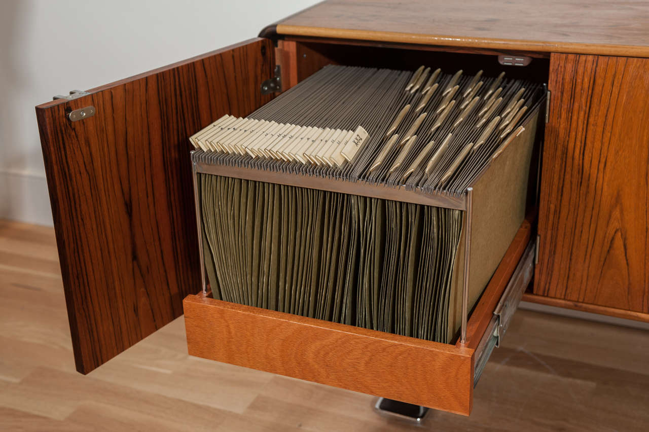 Mid-Century Modern Rosewood Credenza by Leif Jacobsen