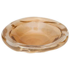 Amber Gold Murano Bowl