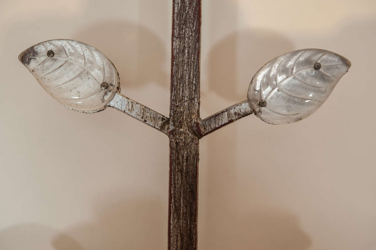 Late 20th Century Bagues Style Pair of Silver Gilt Sconces