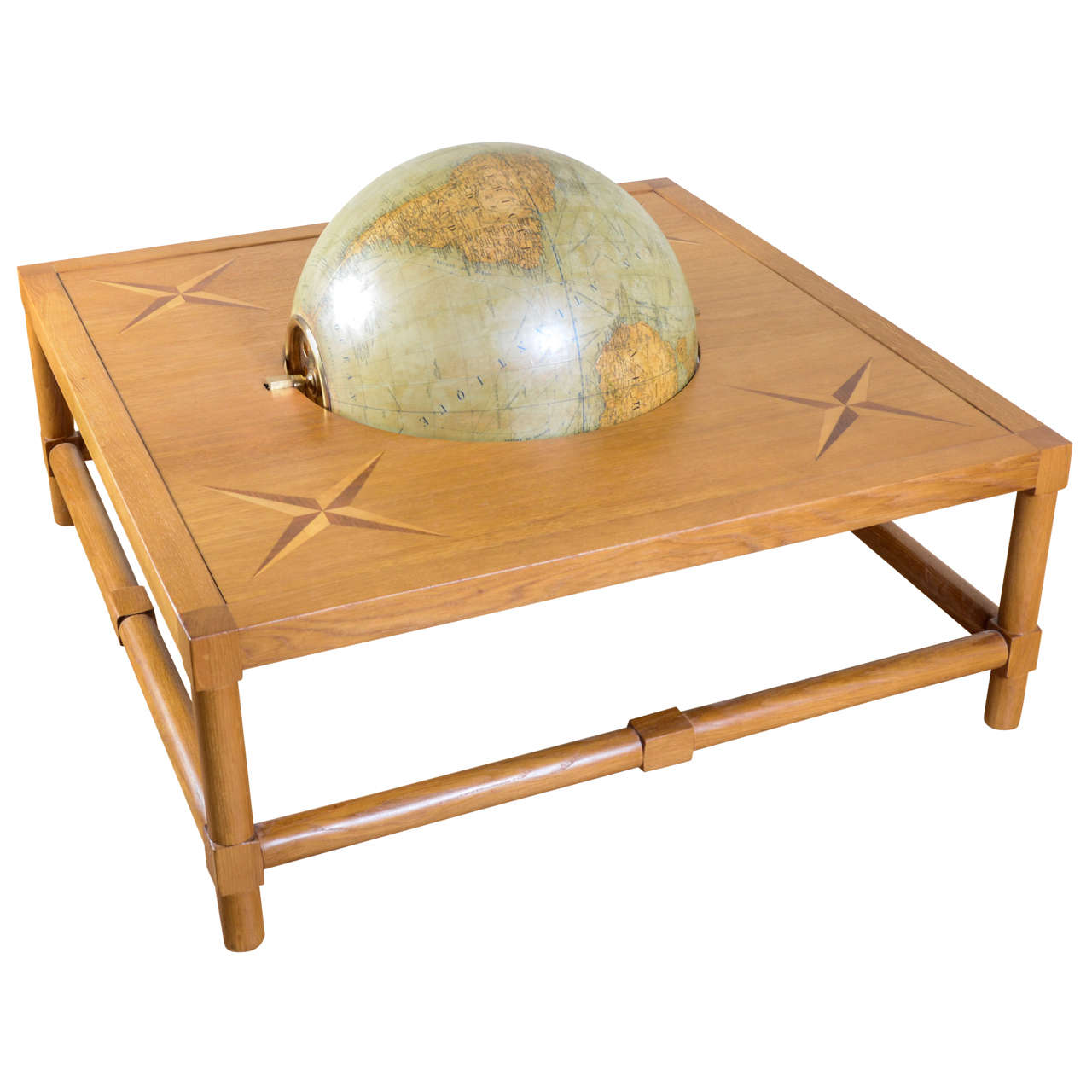 Circa 1948 Jacques Adnet Coffee Table For Sale