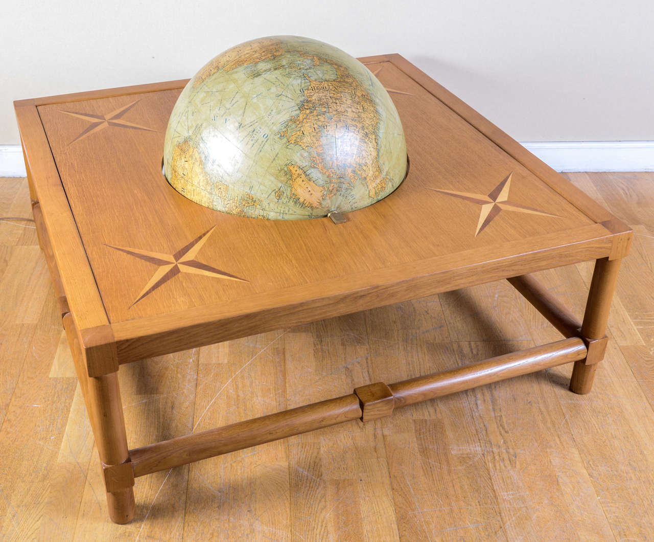 French Circa 1948 Jacques Adnet Coffee Table For Sale