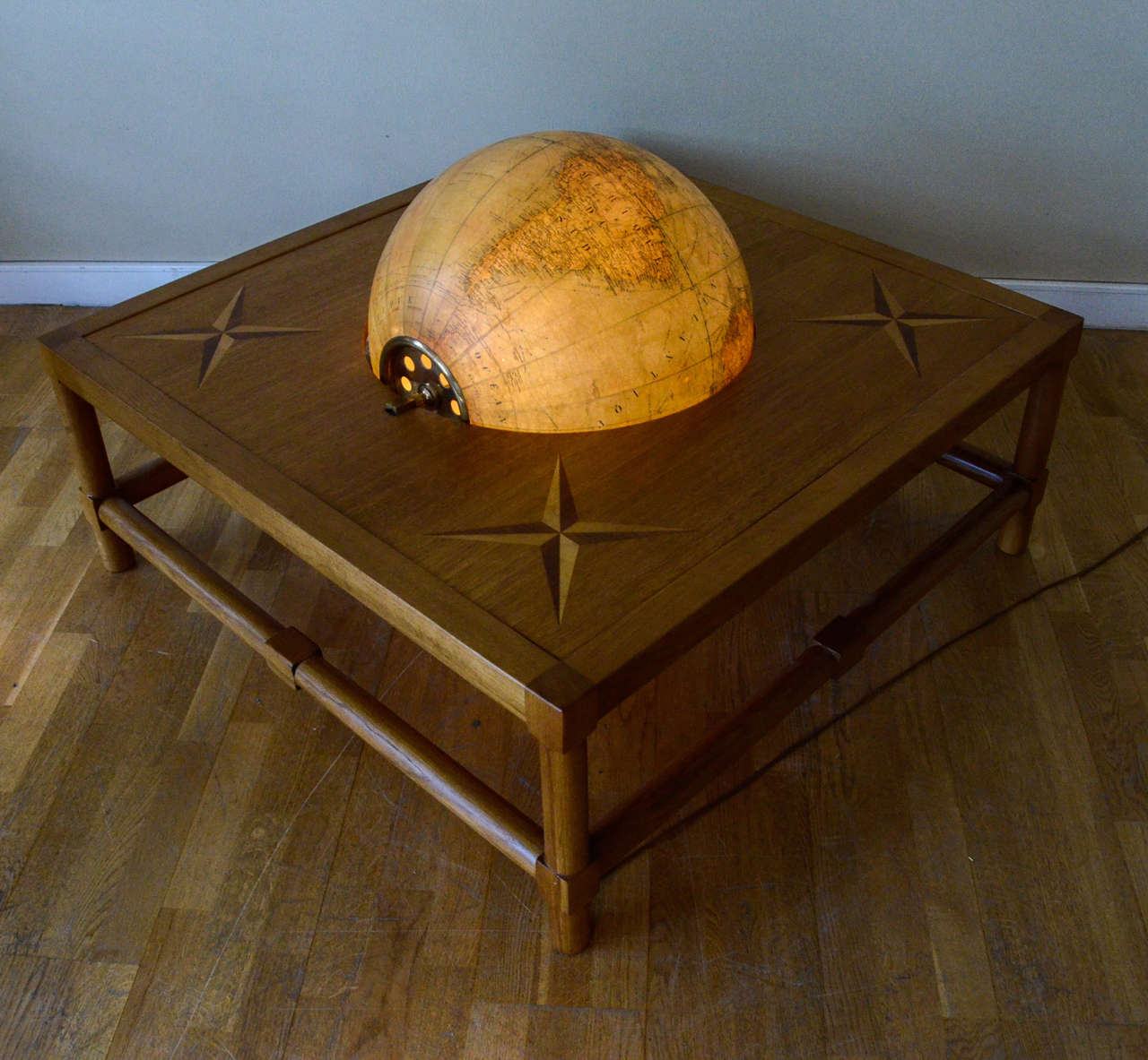 Circa 1948 Jacques Adnet Coffee Table For Sale 1