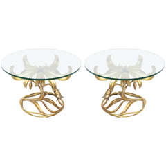 Pair of Gilded Side Tables by Arthur Court