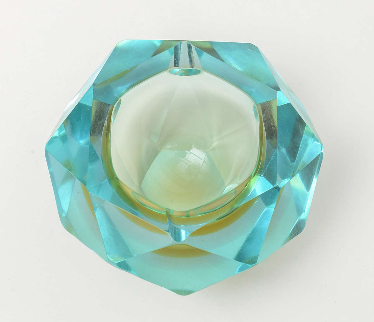 Faceted Murano Glass Bowl 1
