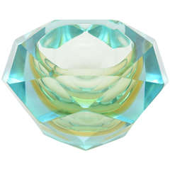 Faceted Murano Glass Bowl