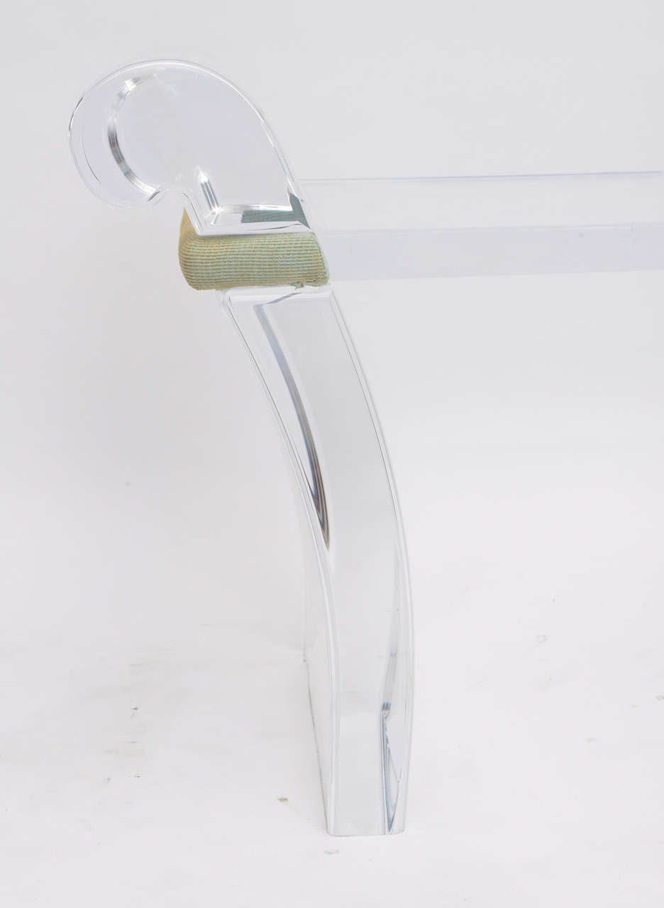 A Robert Van Horn Lucite Bench In Excellent Condition In Hollywood, FL