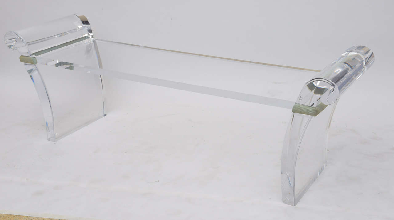 A Robert Van Horn Lucite Bench 1