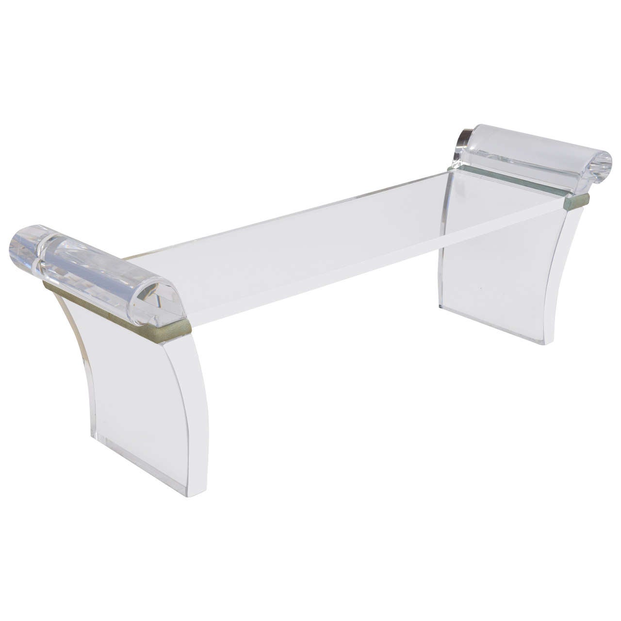 A Robert Van Horn Lucite Bench